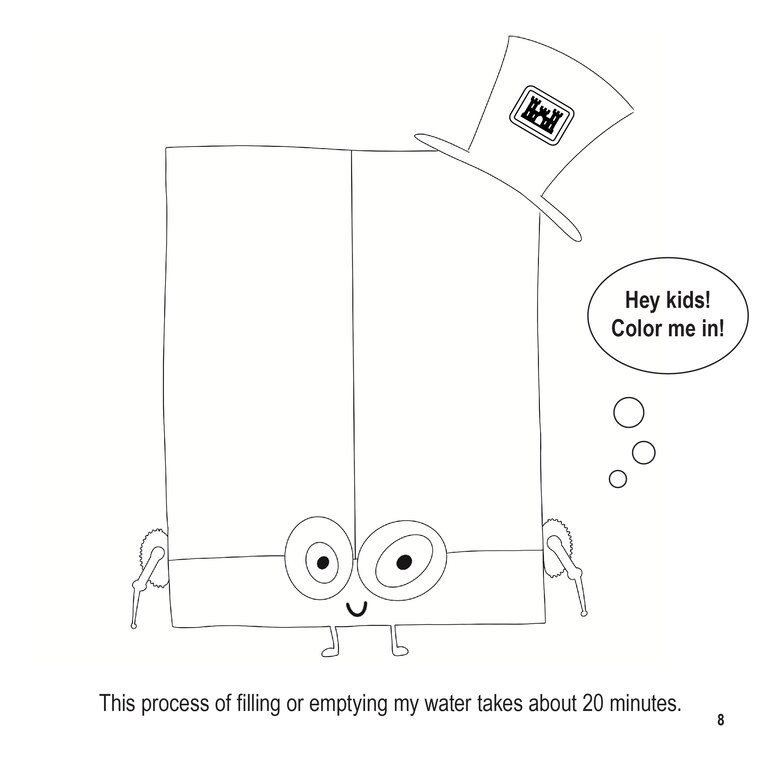 An illustrated page of Larry the Lock for children's book.