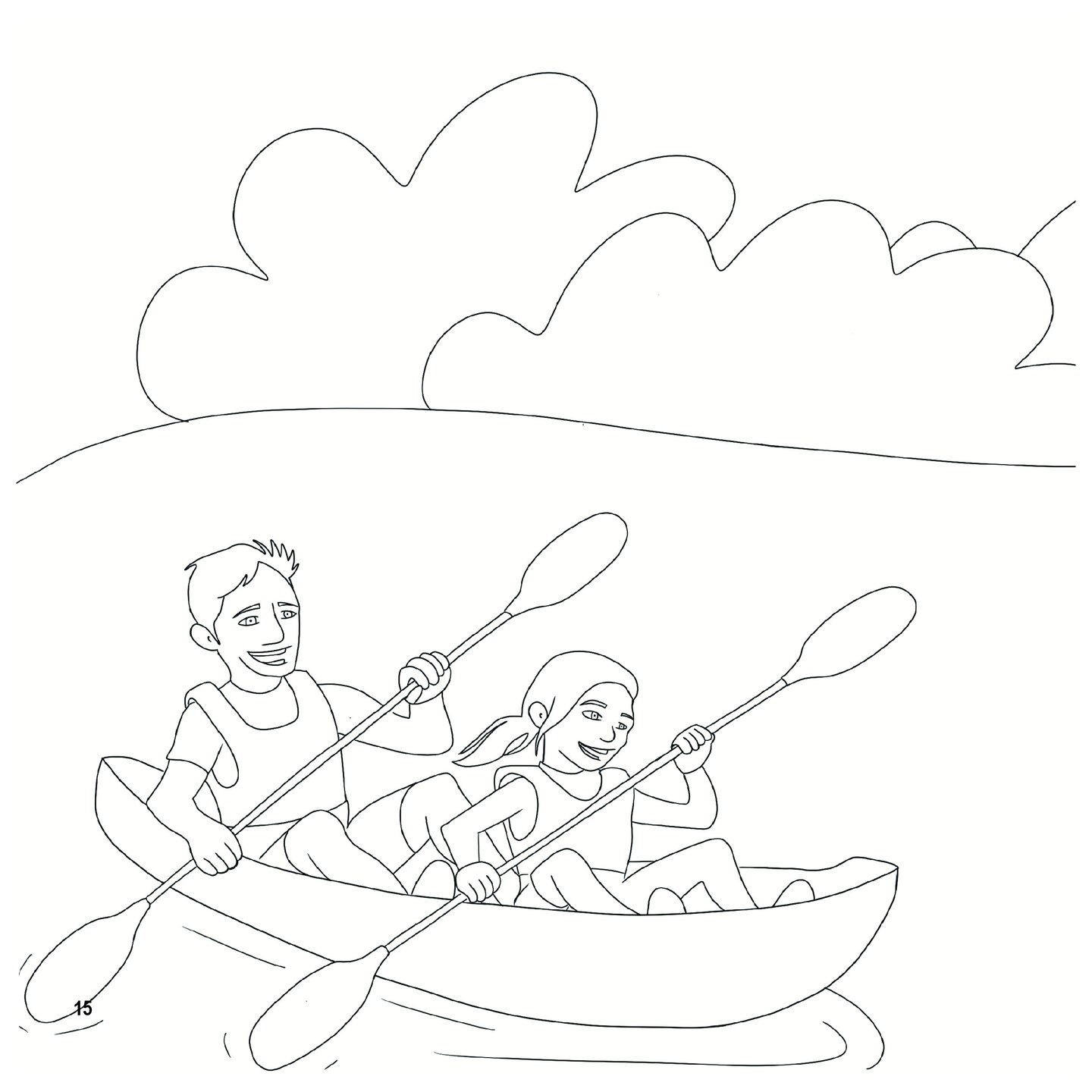 An illustrated page of Larry the Lock for children's book.