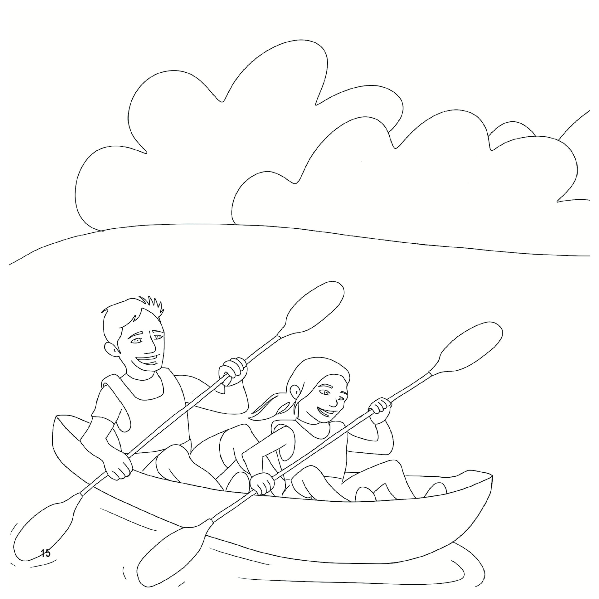 An illustrated page of Larry the Lock for children's book.