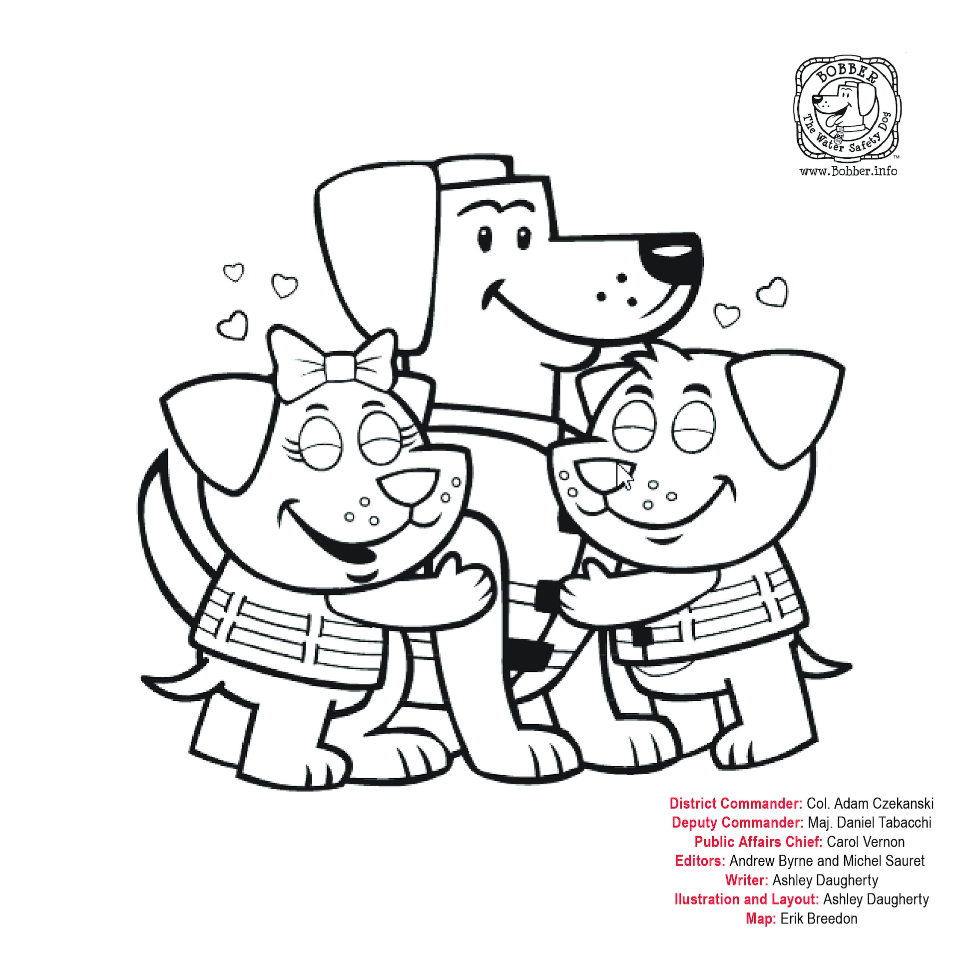 An illustrated page of Larry the Lock for children's book.