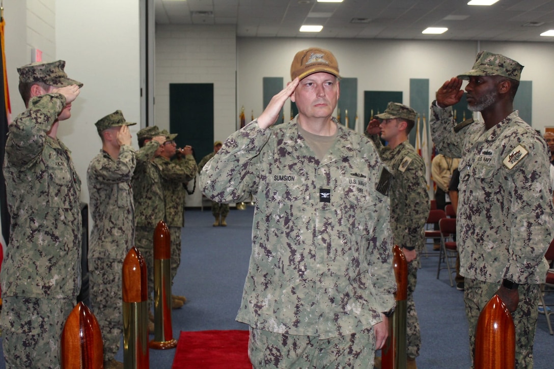 Cmdr. Timothy Dutton relieved Capt. William Sumsion as officer in charge of Forward Deployed Regional Maintenance Center (FDRMC) Detachment Bahrain in a change of charge ceremony held onboard U.S. Naval Support Activity Bahrain, Dec. 15, 2022.