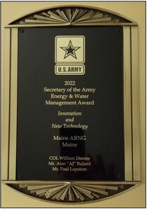 The Maine Army National Guard received the 2022 Secretary of the Army Energy and Water Management Award for Innovation and Technology for conceptualizing and installing natural gas-fired heat pumps. The project is expected to save $70,000 a year in energy costs.