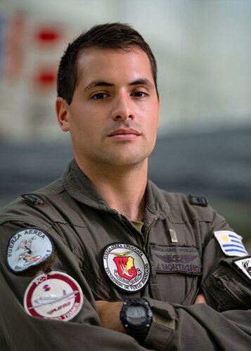 First Lt. José Montagno is a pilot in the Second Air Brigade in the Uruguayan Air Force and is currently in the IAAFA pilot instrument procedures course. Montagno is excited to graduate and bring the knowledge and experiences he’s gained here, back to his subordinates and peers.(U.S. Air Force Photo by Staff Sgt. Janiqua P. Robinson)