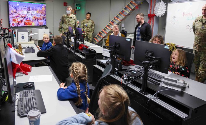 The 7th Space Warning Squadron tracked Santa Claus around the globe on Dec. 24, 2022 at Beale Air Force Base, Calif.