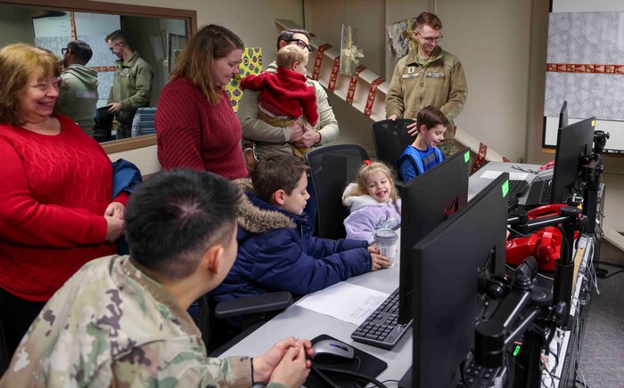 The 7th Space Warning Squadron tracked Santa Claus around the globe on Dec. 24, 2022 at Beale Air Force Base, Calif.