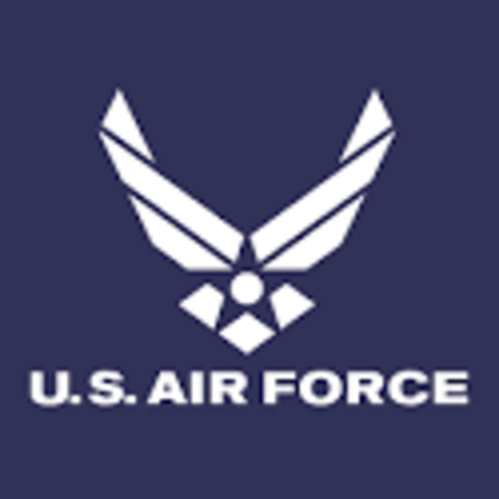 USAF logo on blue