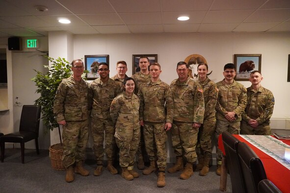 Chief of Space Operations Gen. Chance Saltzman and Chief Master Sgt. of the Space Force Roger A. Towberman visit Guardians at Thule Air Base, Greenland, December. 22, 2022. (Courtesy Photo)