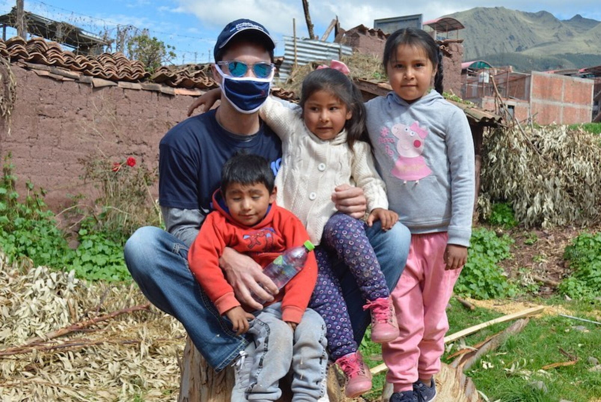 man posing in Peru.