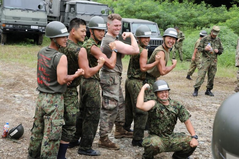 Trekking out to the body of water located between the Sagamihara and Atsugi areas of the Kanagawa prefecture, the joint-U.S. and Japanese team’s goal was to compete in a team-building exercise – one that comprised over 50 JGSDF soldiers, whose ages ranged from 18-35.