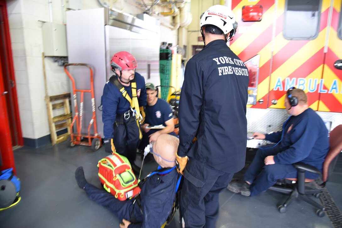 DLA Installation Management Susquehanna conducts Confined Space Rescue Training with local and regional fire department personnel