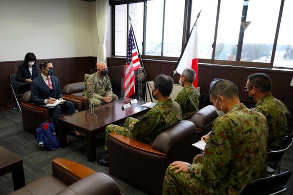 Japan Engineer District’s commander, Col. Gary Bonham, made a visit to the Japanese Ground Self Defense Force’s (JGSDF) engineer school in Ibaraki, Japan, recently.