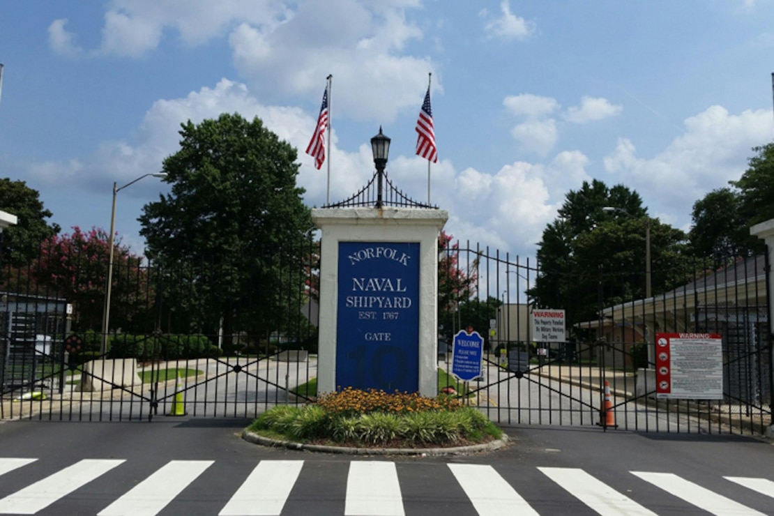 Main Gate to Norfolk Naval Shipyard