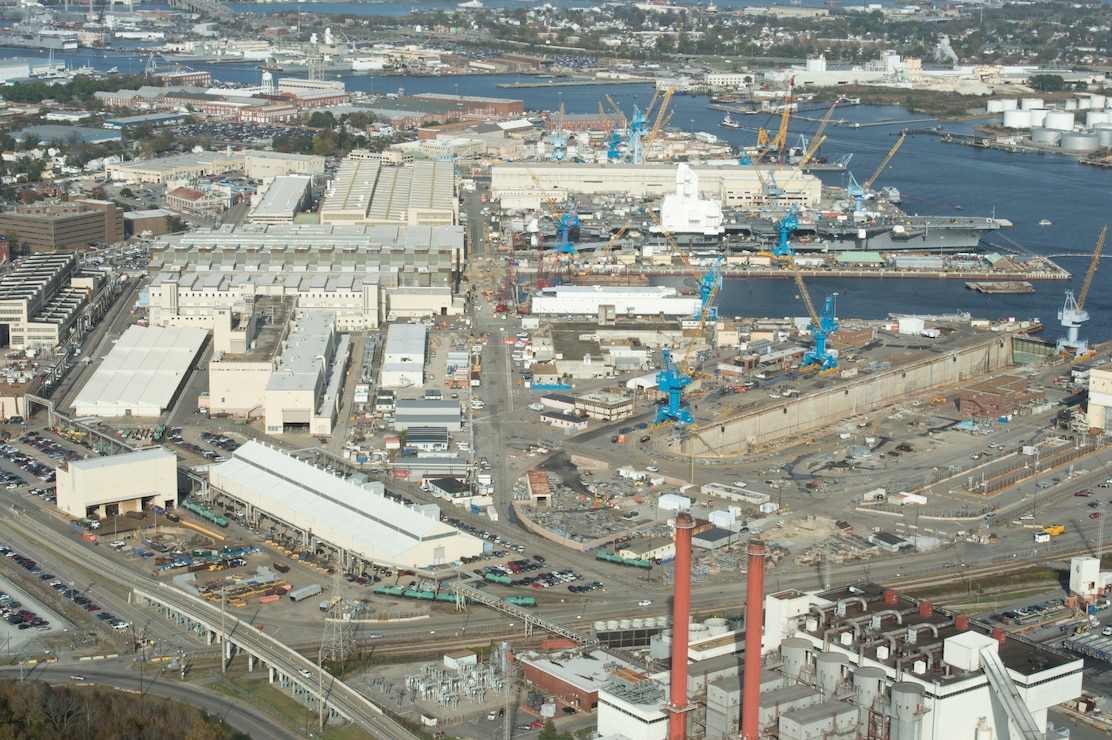 Aerial View of Norfolk Naval Shipyard