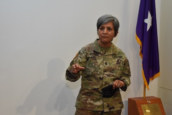 Sgt. Maj. Tina Saunders