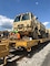 U.S. Soldiers with a rail operations task force, comprising Soldiers with the 28th Expeditionary Combat Aviation Brigade, 128th Chemical Company and 252nd Quartermaster Company, secure a truck aboard a train May 21, 2019, at Naval Support Activity Mechanicsburg, Pennsylvania. The task force loaded wheeled-vehicles and other equipment on to the train to be transported to the National Training Center at Fort Irwin, California in preparation for an exercise.