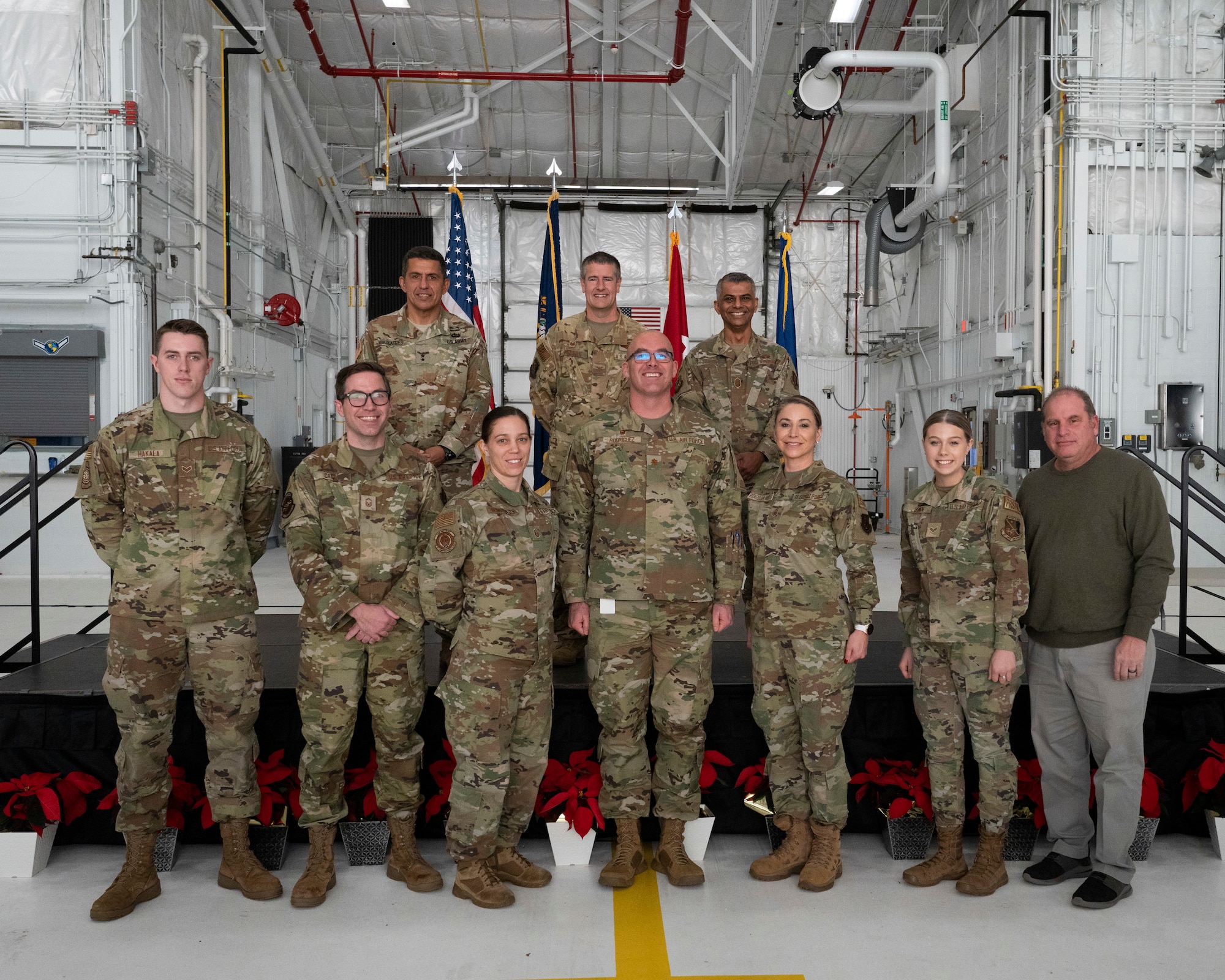 Award winners pose for group picture.