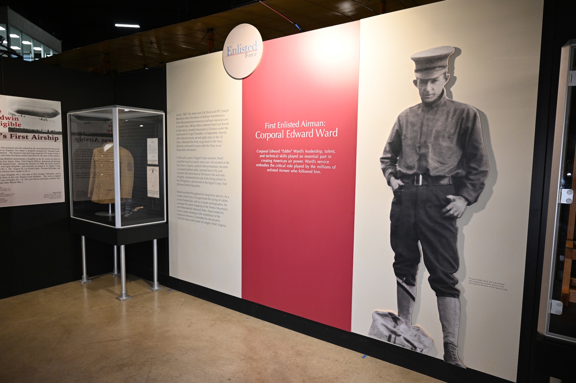Enlisted Force Exhibit featuring Corporal Edward “Eddie” Ward
