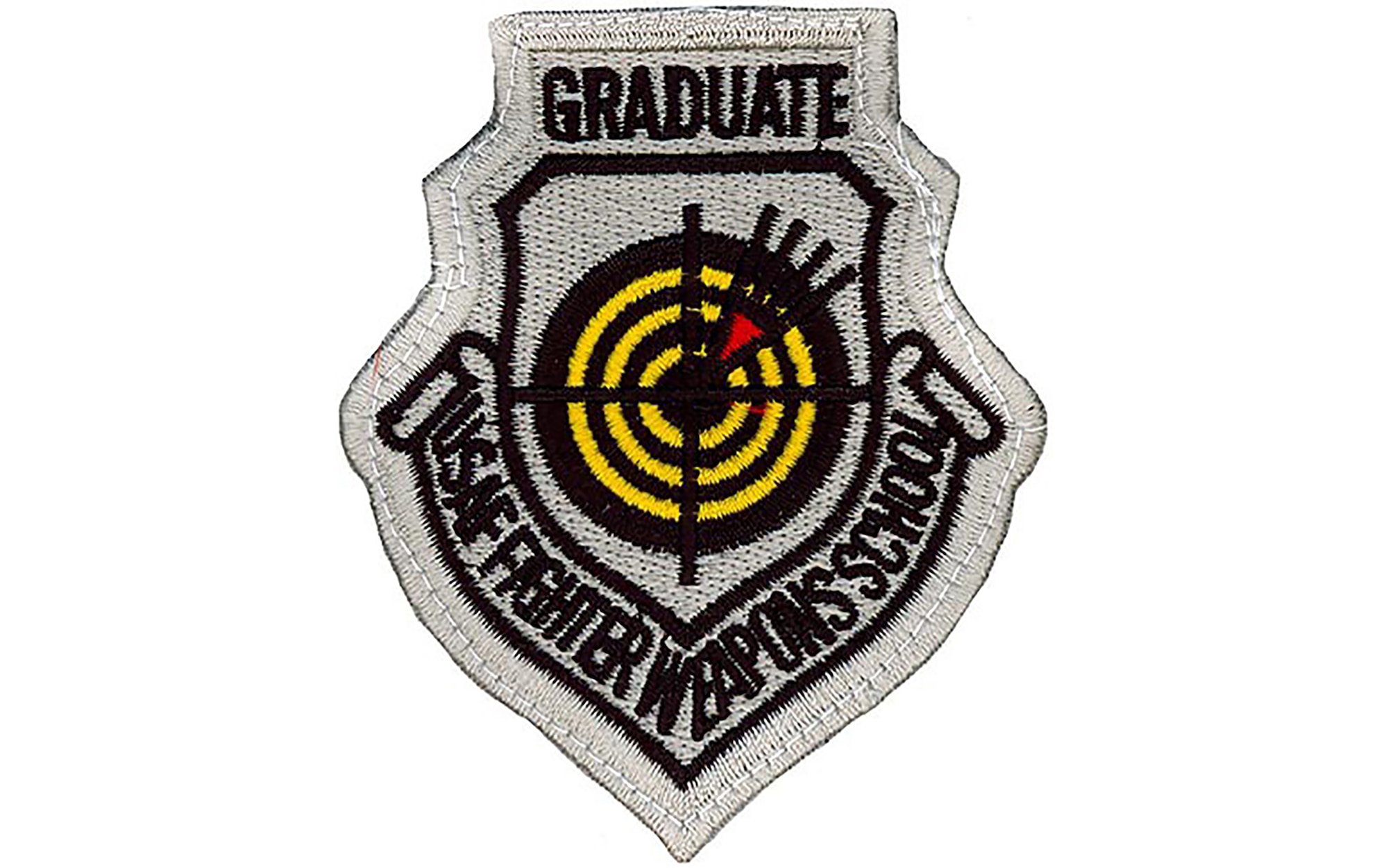 An image of a U.S. Air Force Fighter Weapons School Graduate patch after being scanned at the 177th Fighter Wing, New Jersey Air National Guard in Egg Harbor Township, New Jersey, Dec. 29, 2022.