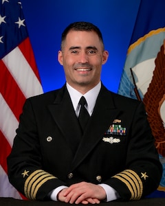 U.S. Navy Capt. Michael P. Aiena, commanding officer of Naval Surface Warfare Center, Corona Division, poses for an official portrait in Norco, California, Jan. 20, 2022. Aiena took command of the warfare center this month.