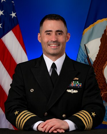 U.S. Navy Capt. Michael P. Aiena, commanding officer of Naval Surface Warfare Center, Corona Division, poses for an official portrait in Norco, California, Jan. 20, 2022. Aiena took command of the warfare center this month.