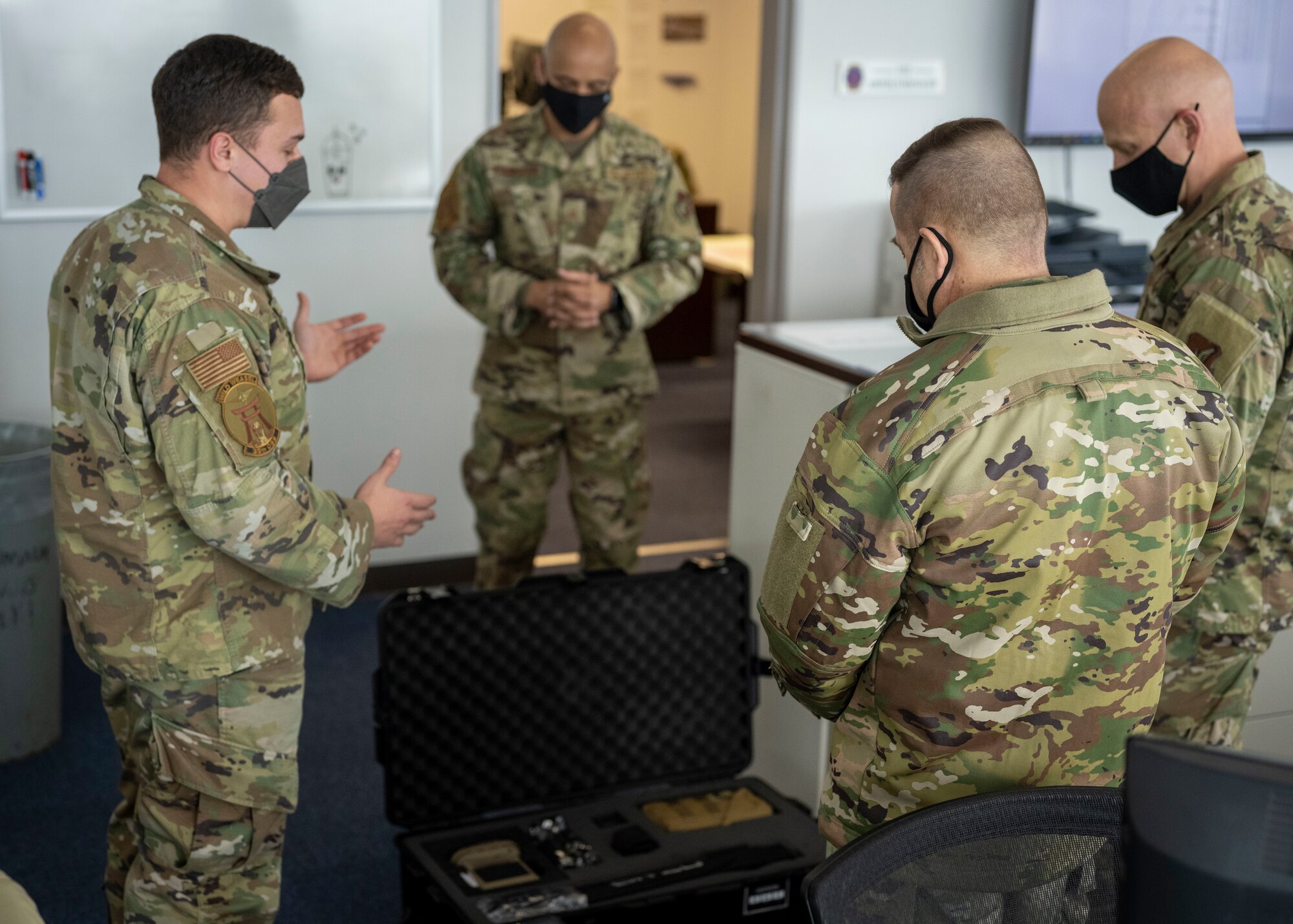 Airman describe the kit filled with equipment for Agile Combat Employment.