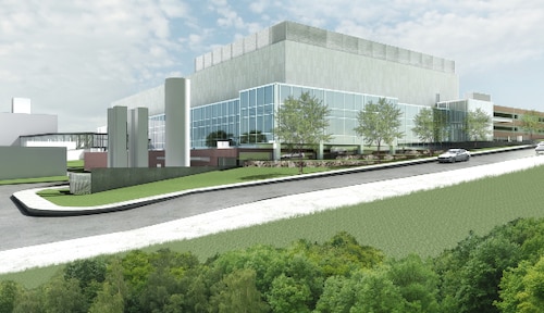 Artist rendering of new MIT lab construction