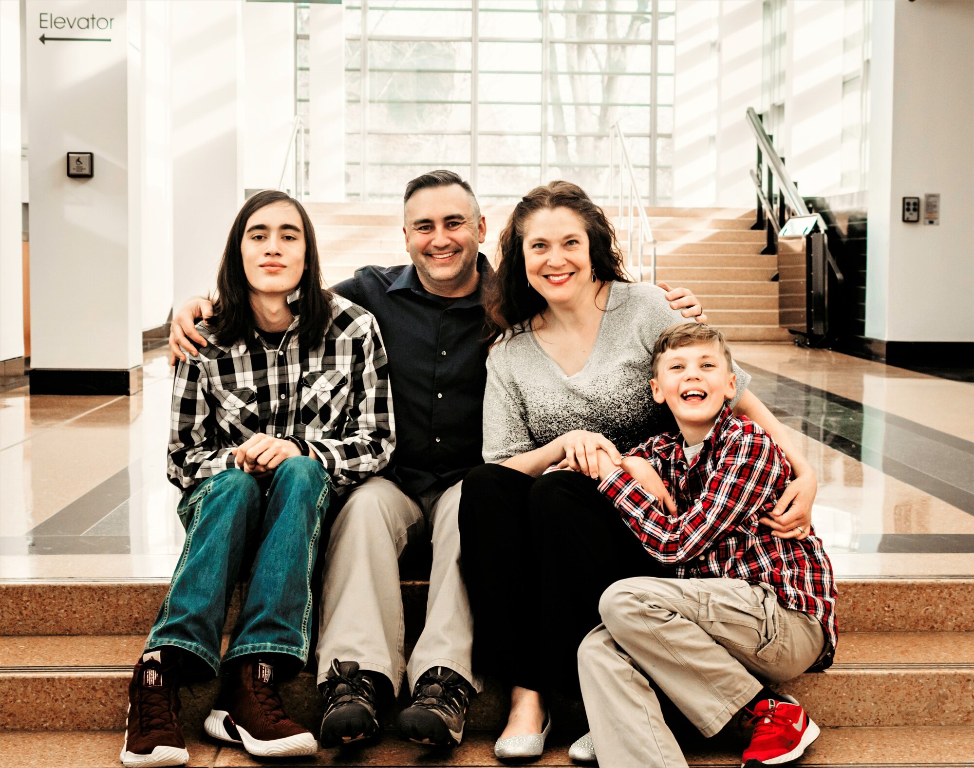 Family smiling