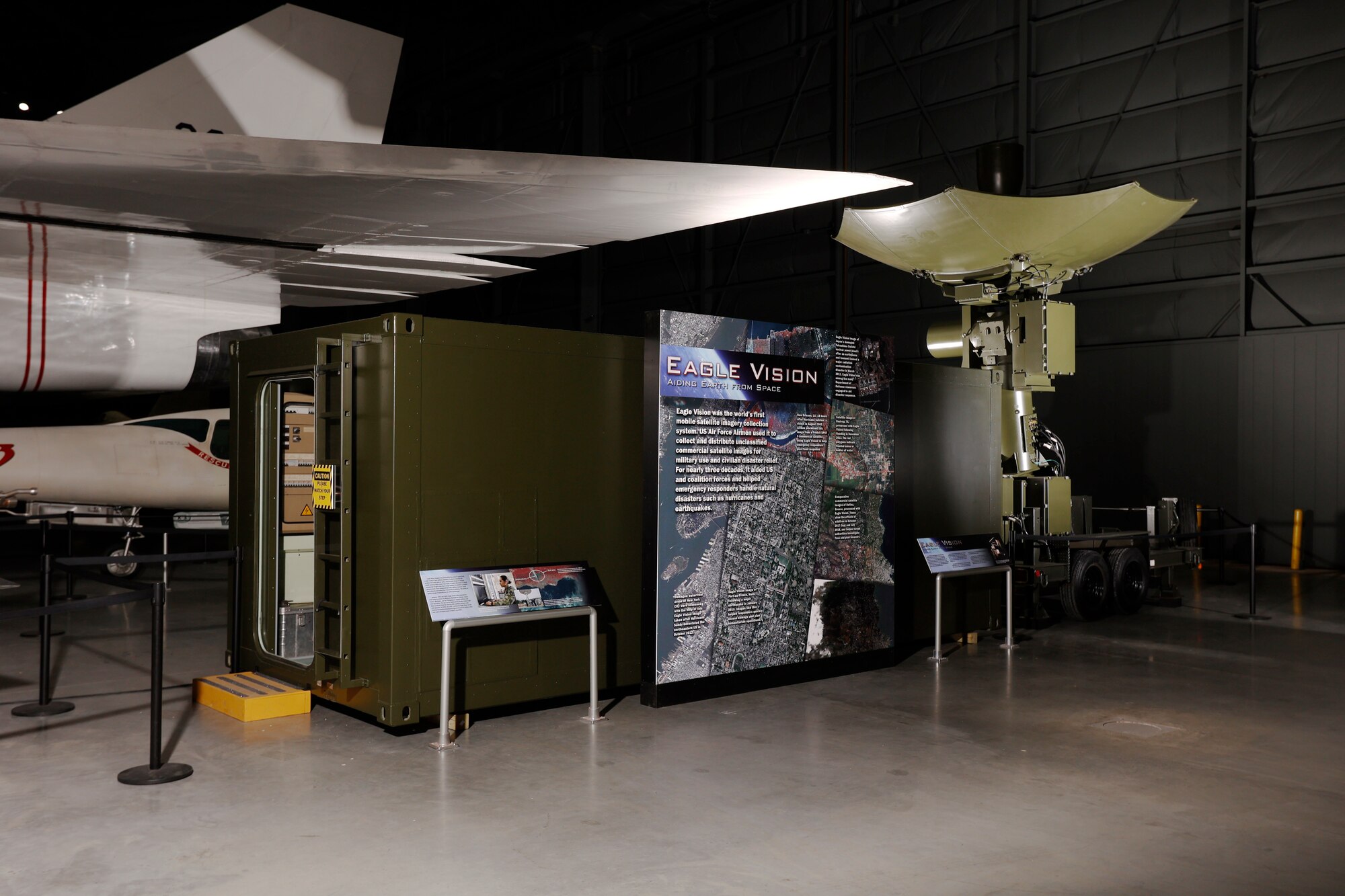 Eagle Vision system on display in the National Museum of the U.S. Air Force Space Gallery.