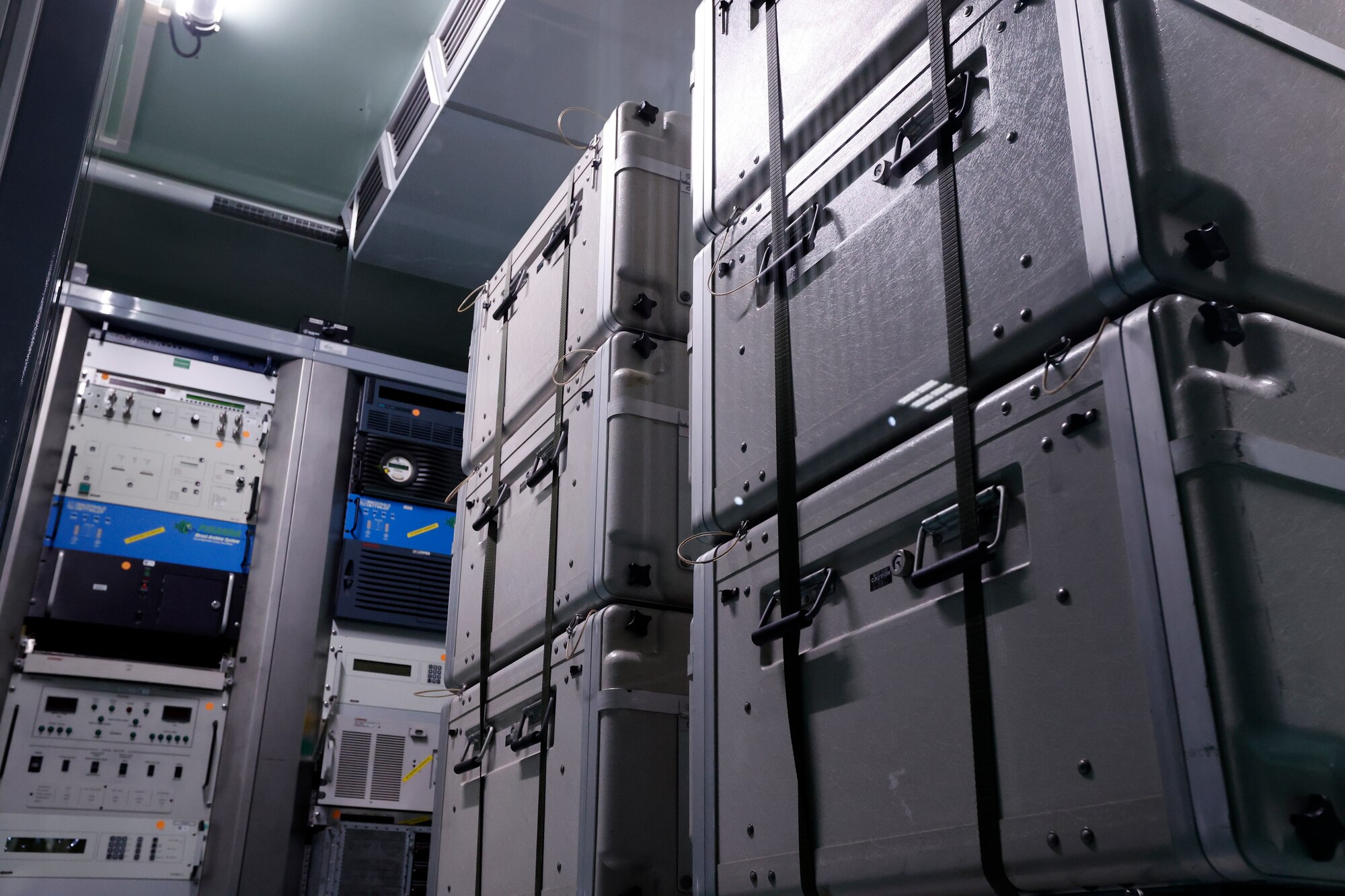 Interior view of the Eagle Vision system on display in the National Museum of the U.S. Air Force Space Gallery.