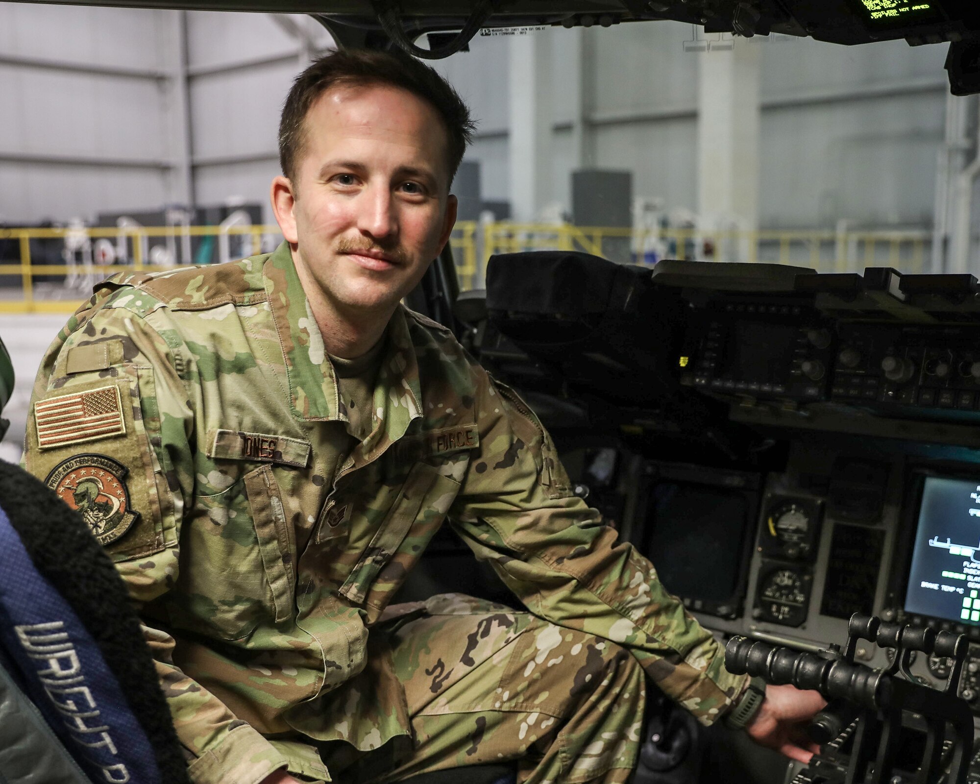 Staff Sgt. Casey Jones, 445th Aircraft Maintenance Squadron avionics systems technician, is the 445th Airlift Wing February 2022 Spotlight Performer.