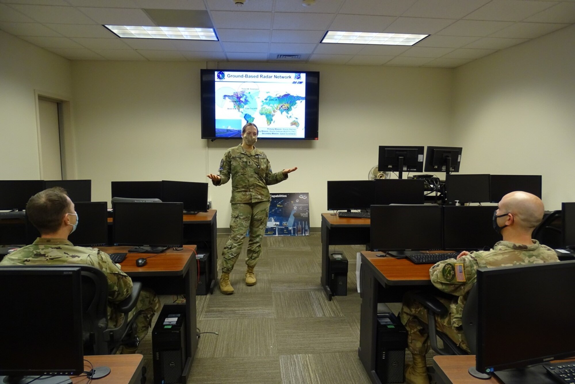 55th Combat Training Squadron instructor in classroom