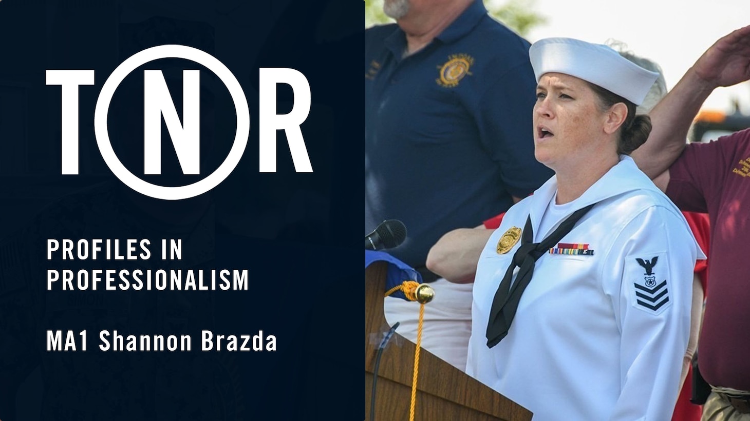 Petty Officer 1st Class Shannon Brazda, a reservist in Indiana, ensures fallen service members and veterans receive proper military honors. In addition to her duties as a master-at-arms, Brazda volunteers as part of the Military Department of Indiana Ceremonial Unit. Specifically, she performs the National Anthem and other patriotic songs during special events, including Veterans Day and Memorial Day events, the Indy 500 and Indiana Pacers’s games. To her, the most important performance is when she is part of the military honors presented during funerals. (Courtesy photo)