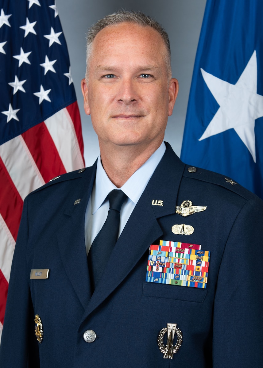 This is the official portrait of Brig. Gen. Michael A. Miller.