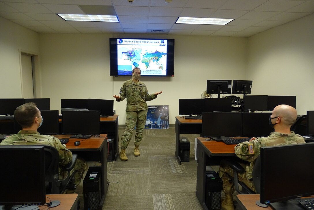 55th Combat Training Squadron instructor in classroom