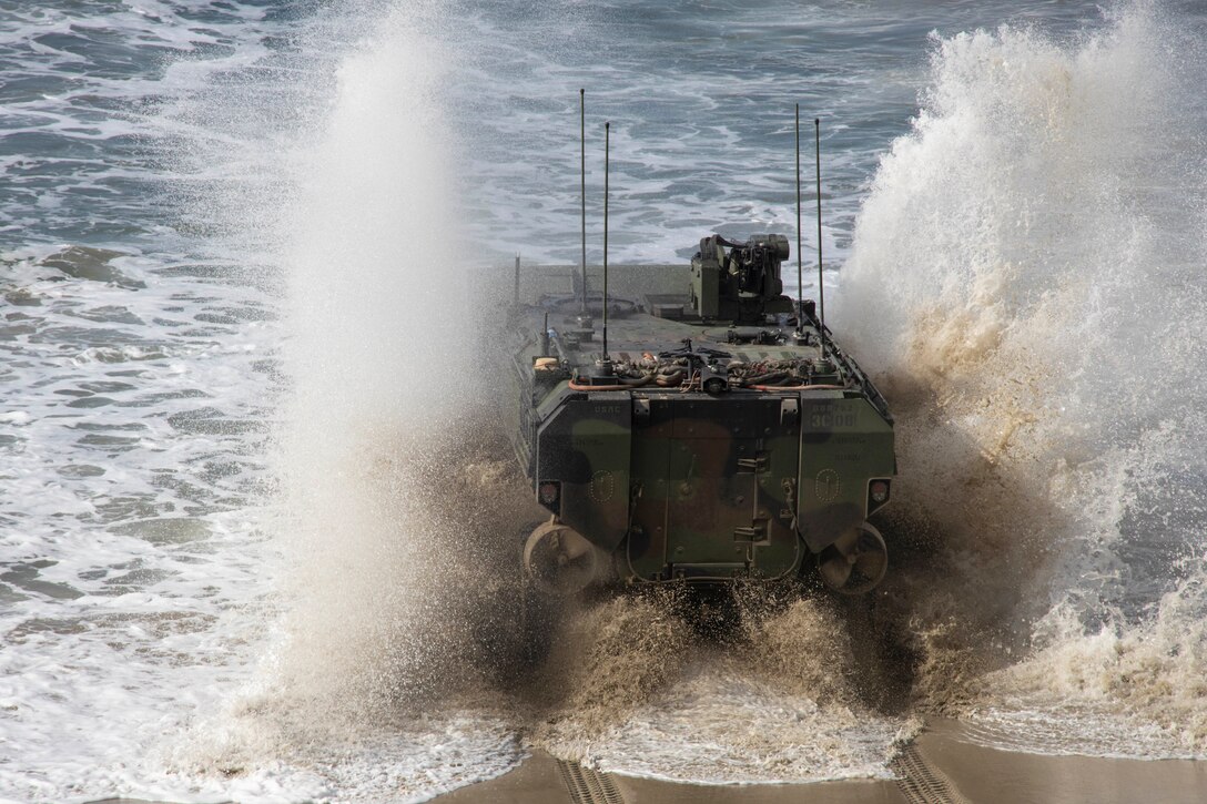 amphibious assault training as part of exercise Iron Fist 2022