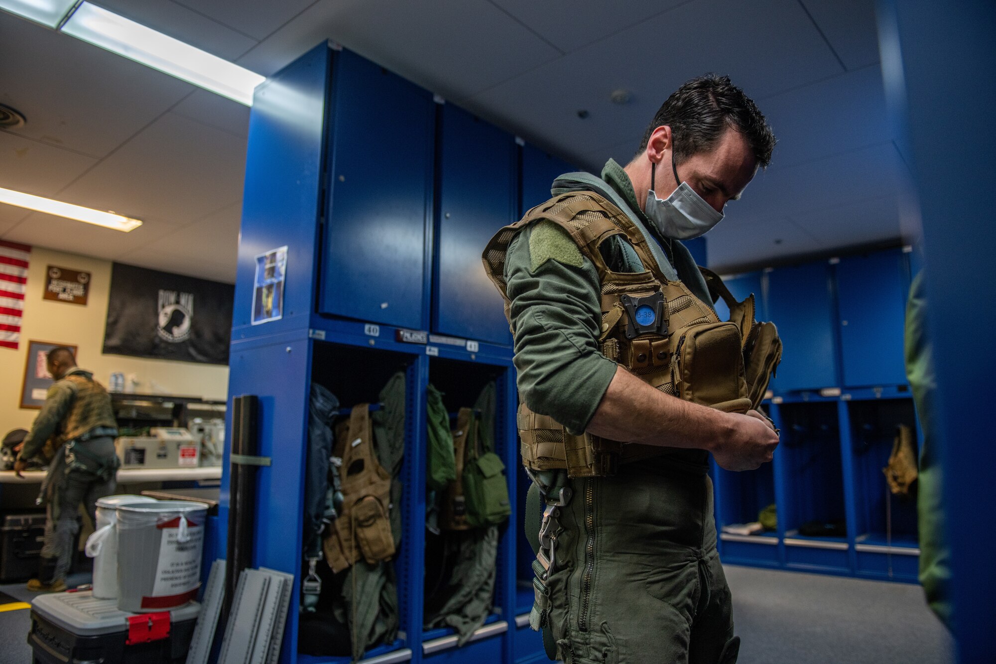 Pilots get ready for flight