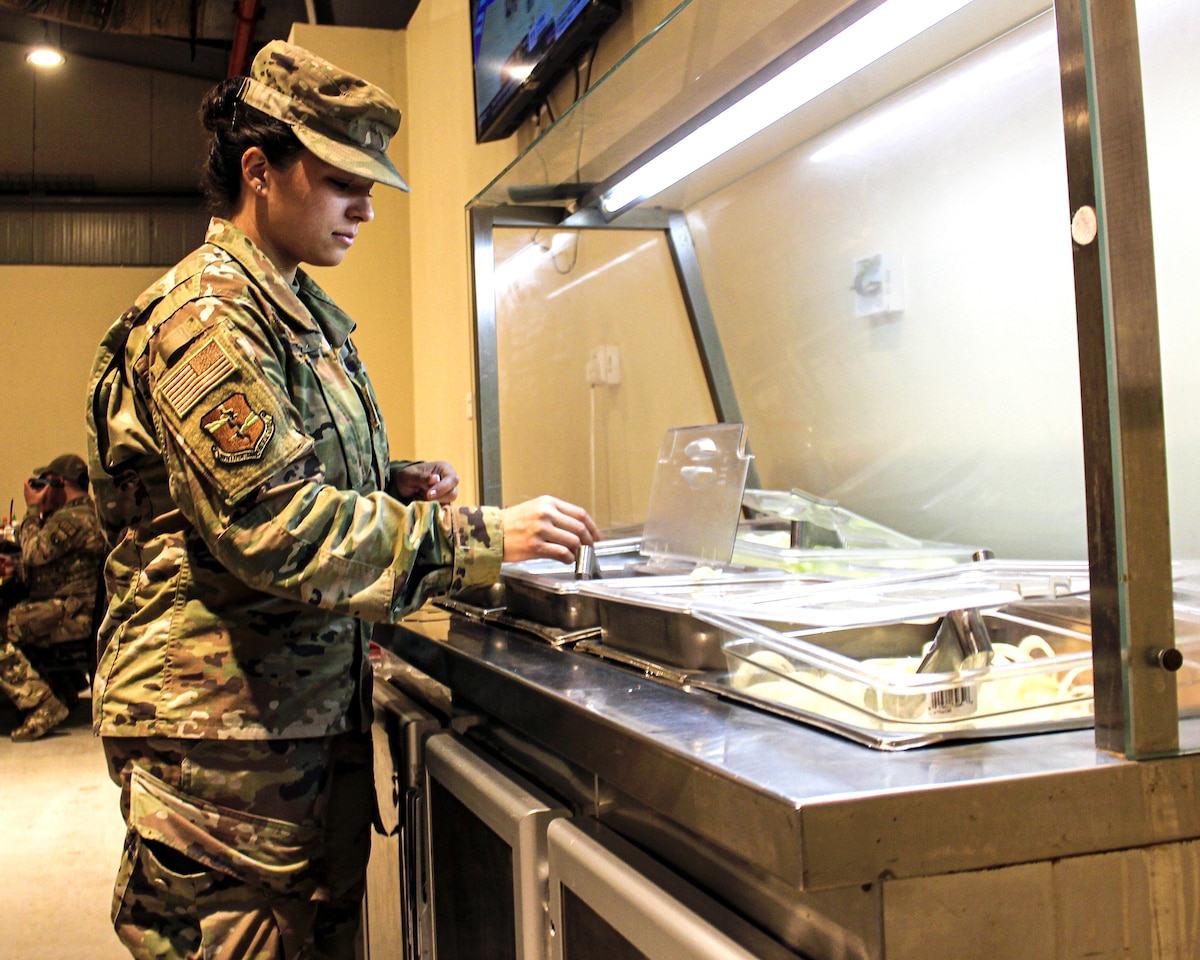 Image of an Airmen training.