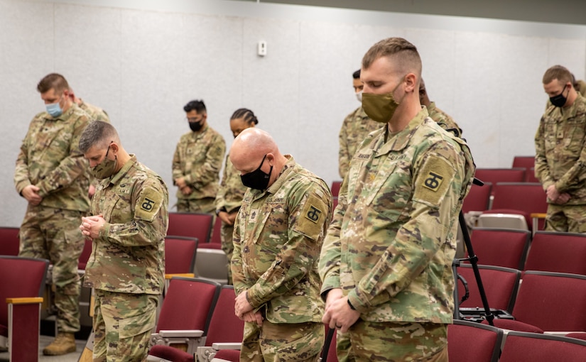 Mobilization ceremony send off for the 90th Sustainment Brigade