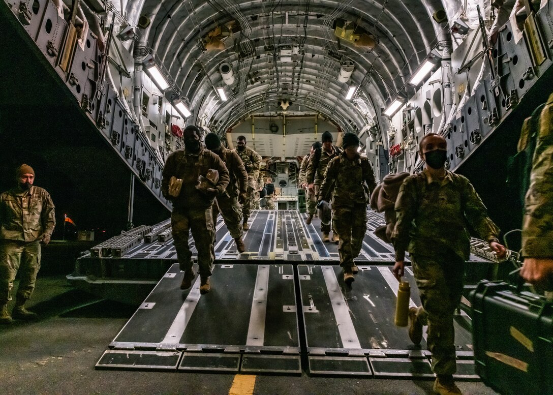 These are the first of 2,000 Soldiers to arrive in Europe following the Pentagon’s announcement of additional forces moving from the United States to Europe in support of our NATO allies.
