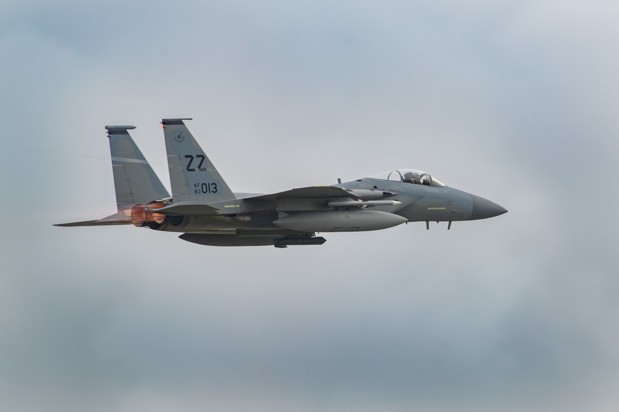 A jet takes off