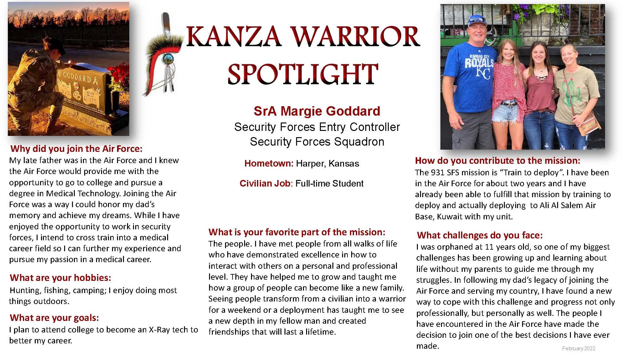 KANZA Warrior Spotlight February 2022