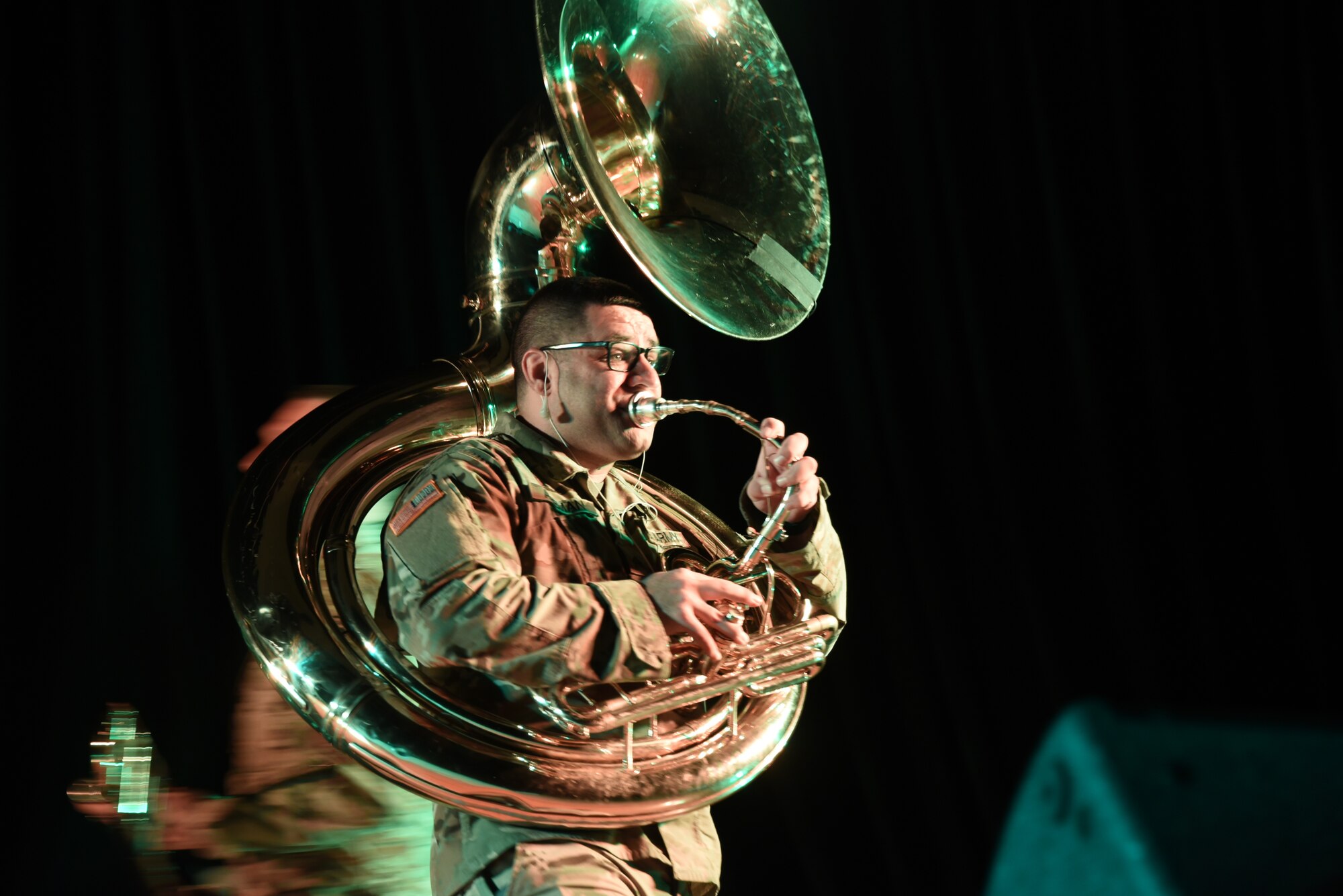 Iowa National Guard’s “Scrap Metal” music group performs in Western Iowa as part of their annual training.