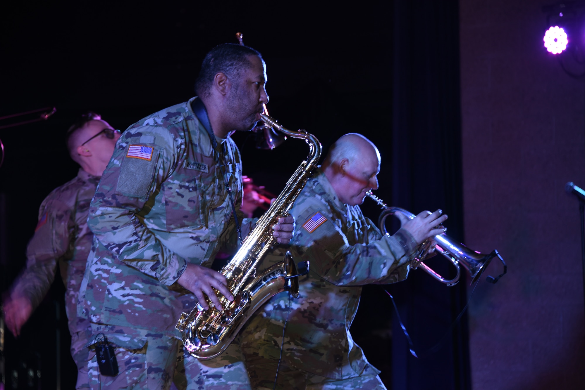 Iowa National Guard’s “Scrap Metal” music group performs in Western Iowa as part of their annual training.