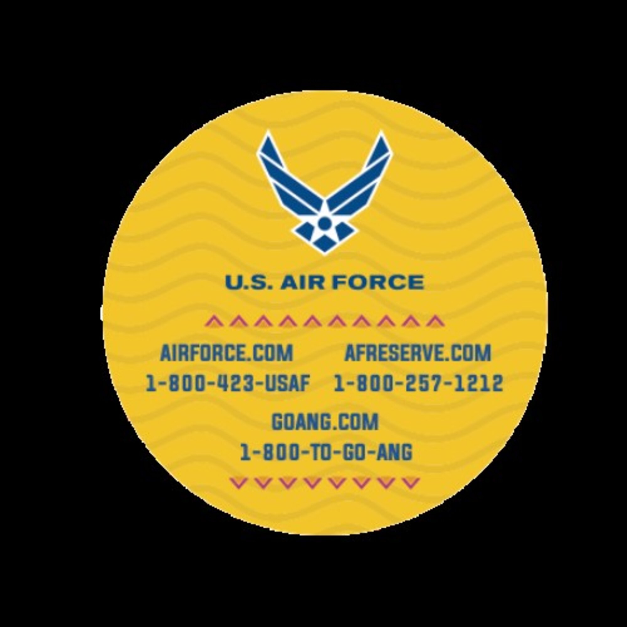 Graphic of the back of the 2022 Air Force Fiesta medal