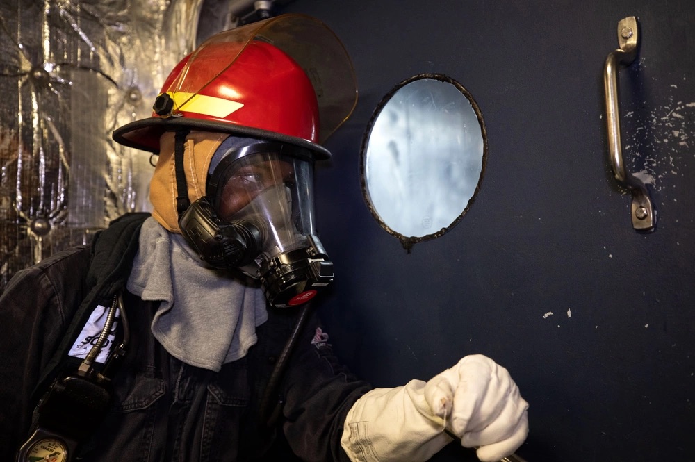 USS Tulsa Damage Control Training