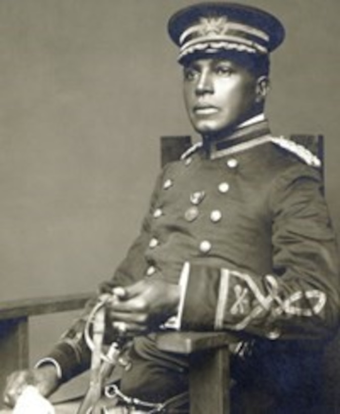 black and white photo of military officer from late 1800's