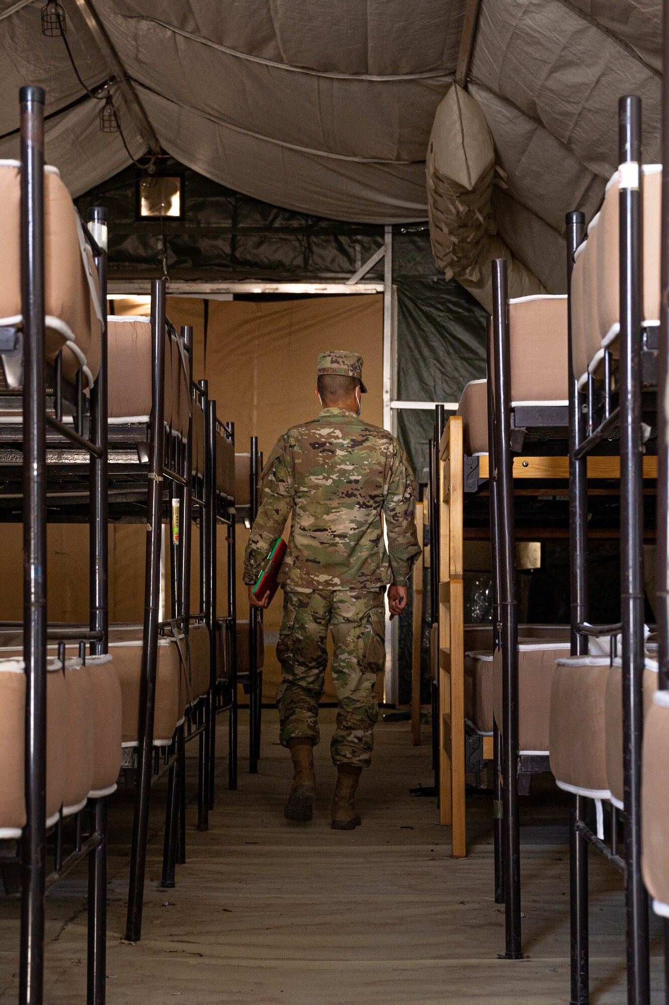 Besides ensuring everyone on base has sheets, pillows and other toiletries, the 386 EFSS lodging office also assists with work orders when something within their facilities goes wrong. Their facilities, including latrines and laundry units, total around 200 buildings.