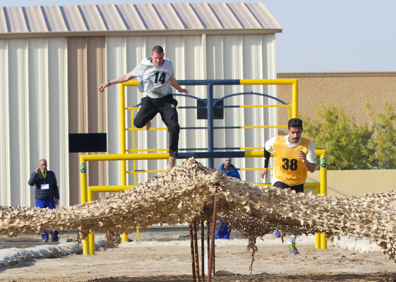 Soldiers from the Florida National Guard’s 1st Battalion, 124th Infantry Regiment, Task Force Hurricane recently had the unique opportunity to represent the U.S. Army in a military pentathlon hosted by the Kuwaiti Land Forces, in and around Kuwait City, Jan. 30 through Feb. 3, 2022.