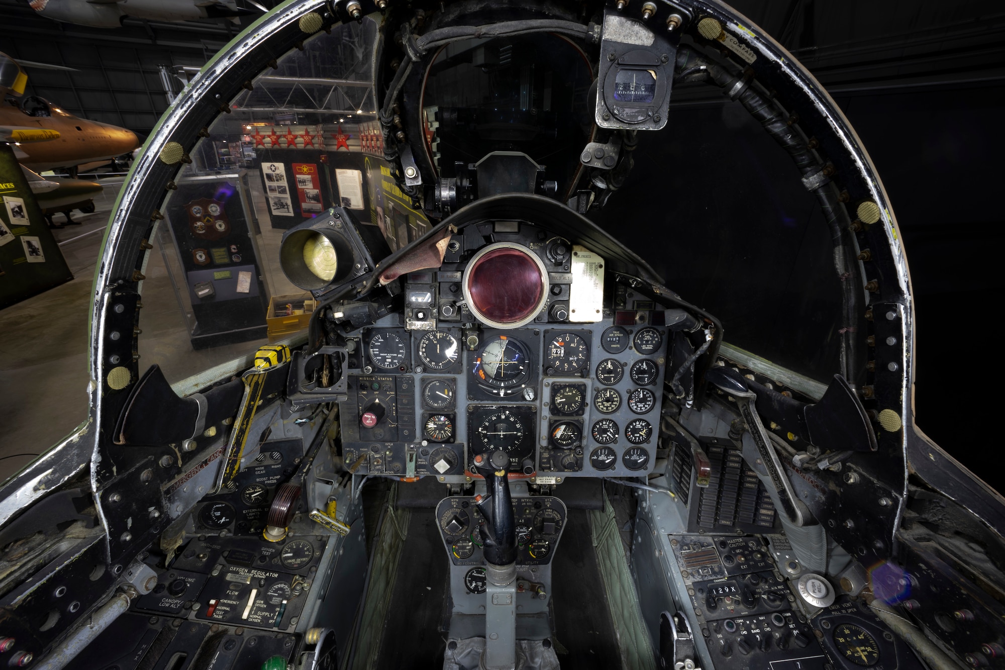 Cockopit view of the McDonnel Douglas F-4C Phantom II
