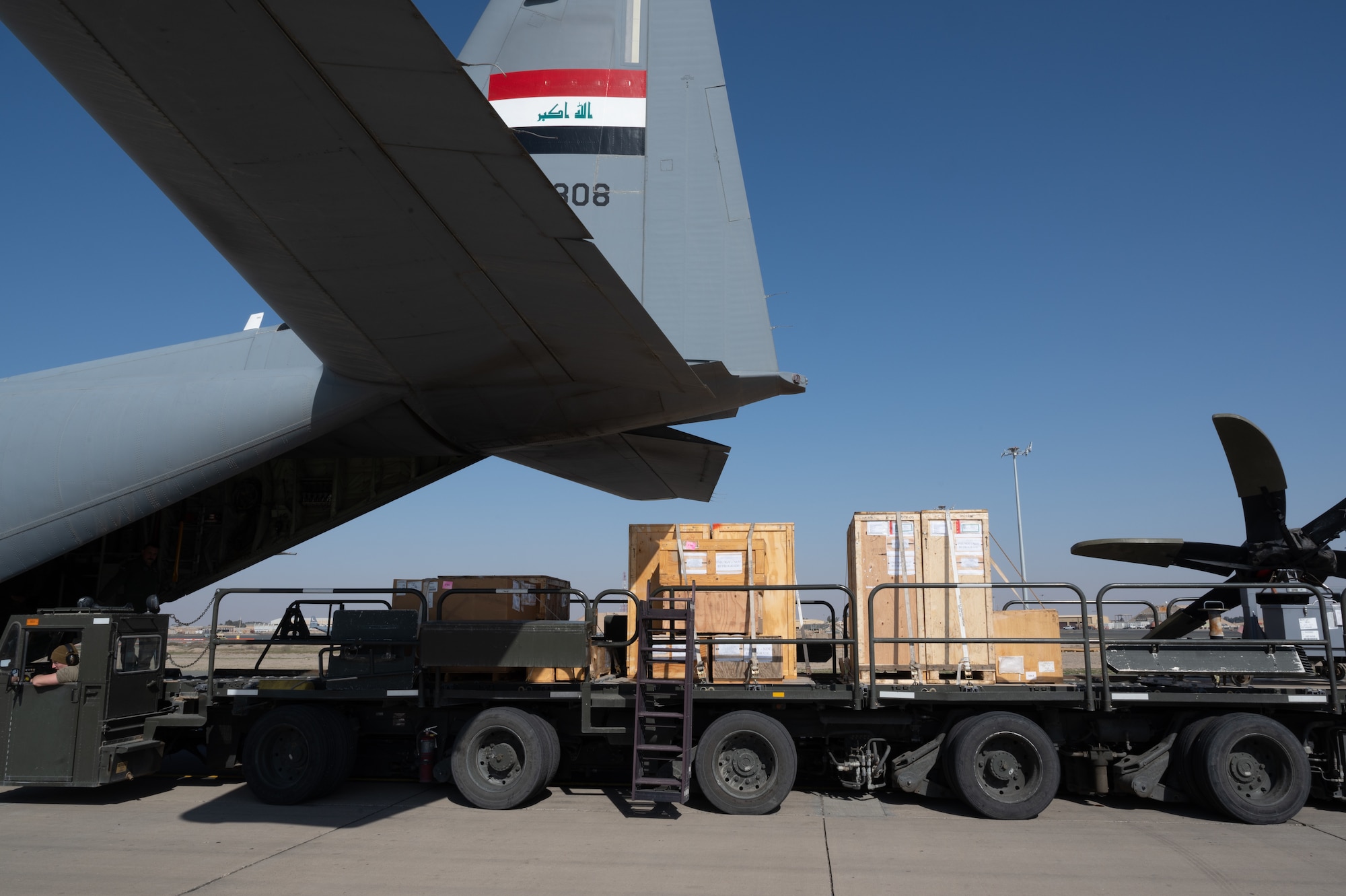 The 386 ELRS Aerial Port Flight, also known as “Port Dawgs,” is responsible for all management and movement of passengers and cargo transported through airlift.